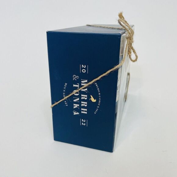 Blksmith Myrrh & Tonka Mens Gift set Soy Candle Bar Soap New In Box - Picture 2 of 6